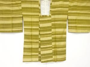 アンティーク　横段模様織出し手織り紬道行コート